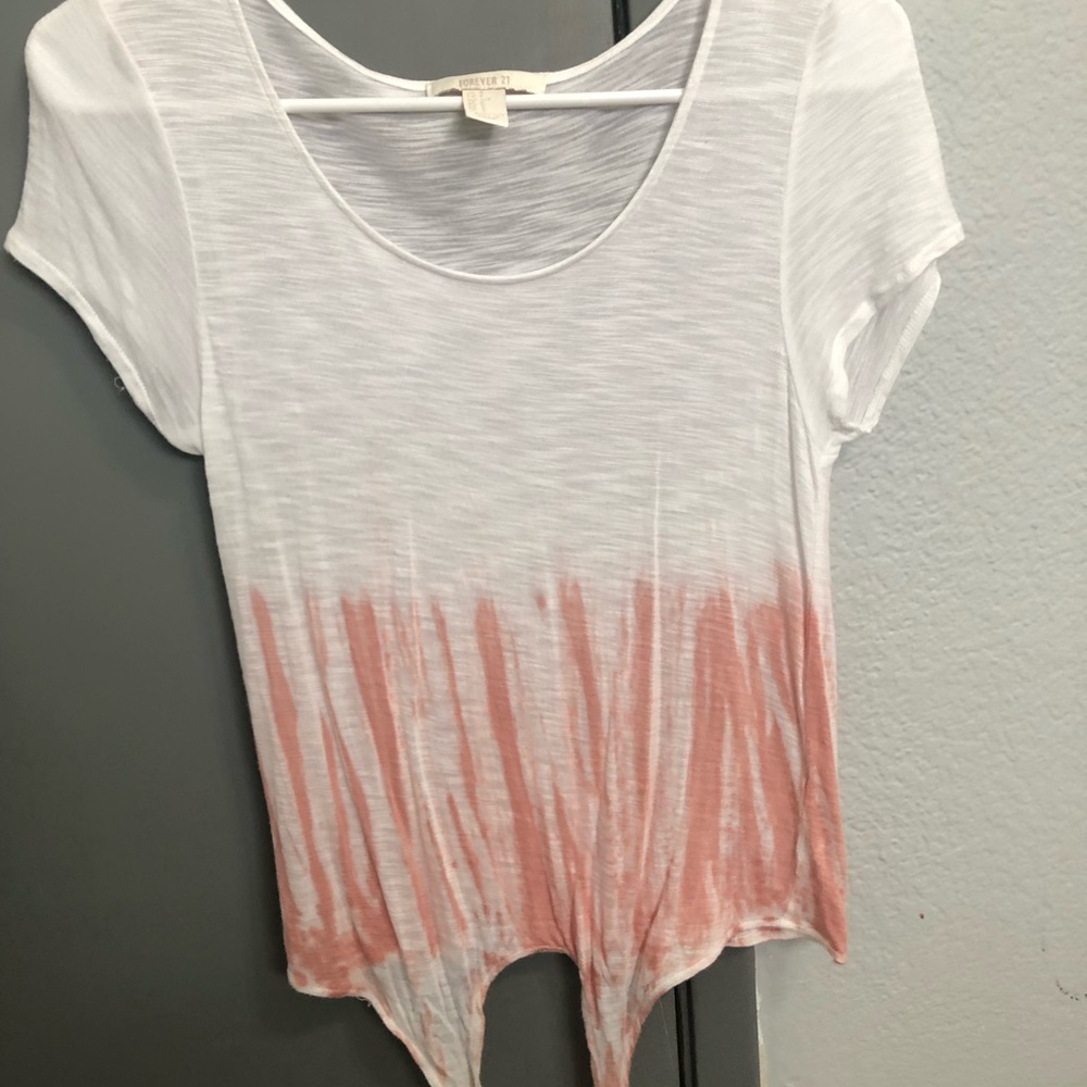 “tie dye” tie shirt from forever 21! 🧡